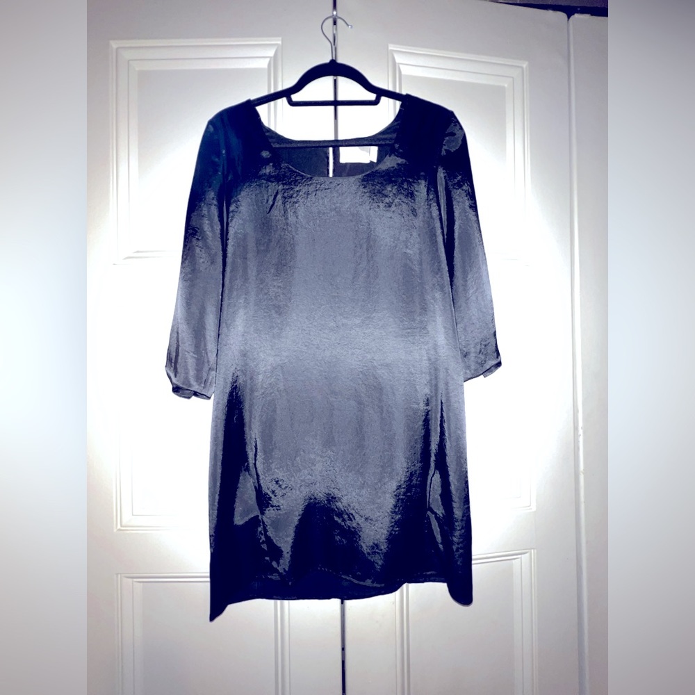 ELIZABETH AND JAMES Short Sleeve Black Mini Dress